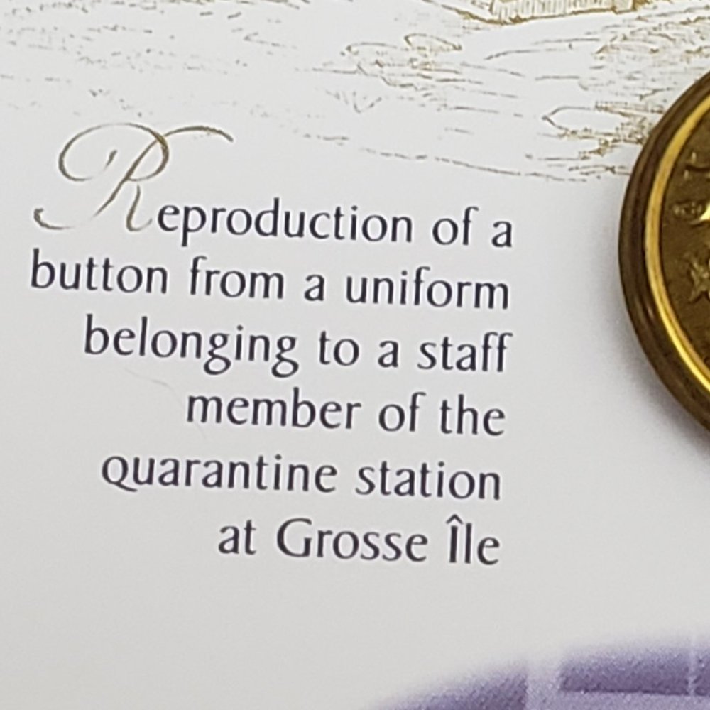 Grosse Ile Reproduction Button - Picture 4 of 8